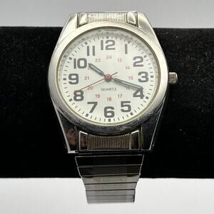 Silver mens watch